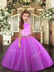 Sleeveless Beading Backless Kids Pageant Dress