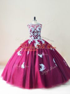 Excellent Sleeveless Lace Up Floor Length Beading and Appliques Quinceanera Gowns