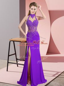 Customized Sleeveless Backless Floor Length Beading Mother Of The Bride Dress
