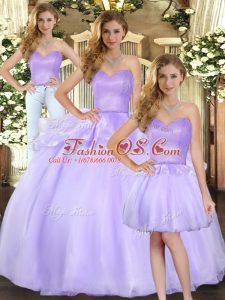 Latest Organza Sleeveless Floor Length Sweet 16 Dress and Beading