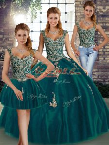 Best Sleeveless Beading and Appliques Lace Up Sweet 16 Dresses
