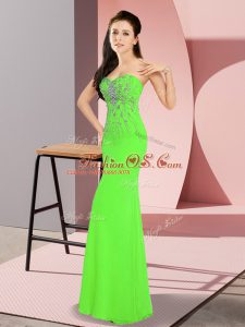 Fantastic Floor Length Column/Sheath Sleeveless Homecoming Dress Online Zipper