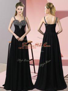 Sleeveless Zipper Floor Length Beading Homecoming Dress Online