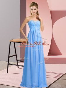 Custom Made Sleeveless Beading Lace Up Prom Dress