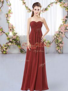 Superior Sleeveless Ruching Zipper Quinceanera Court Dresses