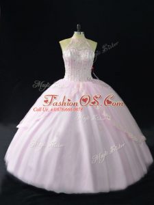 Exceptional Tulle Sleeveless Sweet 16 Dresses and Beading and Appliques