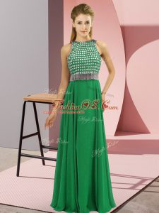 Sleeveless Beading Side Zipper Prom Dress