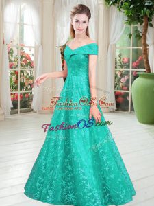 Custom Made Sleeveless Beading Lace Up Prom Party Dress