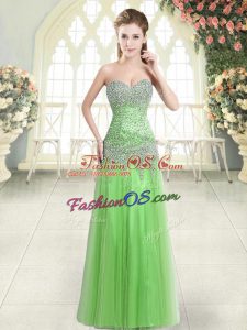 Sweetheart Neckline Beading Dress for Prom Sleeveless Zipper