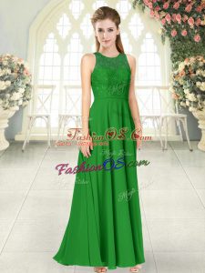 Top Selling Green Sleeveless Chiffon Backless for Prom and Party