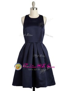 Fitting Black Zipper Square Bowknot Mother Of The Bride Dress Satin Sleeveless