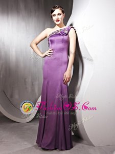 Scoop Chiffon Sleeveless Floor Length Prom Evening Gown and Beading