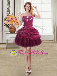 Wonderful Sweetheart Sleeveless Organza Prom Dress Beading and Appliques and Pick Ups Lace Up