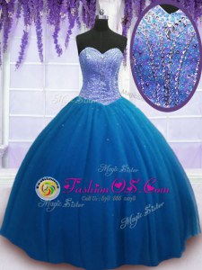 Wonderful Floor Length Ball Gowns Sleeveless Teal Sweet 16 Quinceanera Dress Lace Up