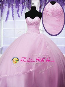 Colorful Three Piece Floor Length Lace Up Quinceanera Gown Multi-color and In for Military Ball and Sweet 16 and Quinceanera with Beading and Ruffles and Sequins