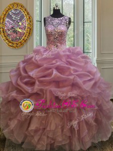 Latest Off the Shoulder Organza Short Sleeves With Train 15 Quinceanera Dress Court Train and Hand Made Flower