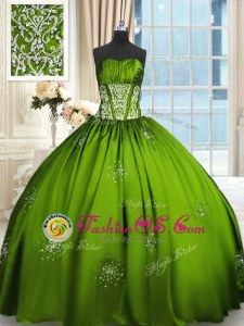 Beautiful Floor Length Ball Gowns Sleeveless Ball Gown Prom Dress Lace Up