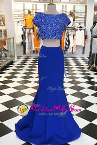 Multi-color Long Sleeves Satin Zipper Prom Dress for Prom and Party