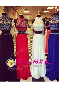 Halter Top Black Sleeveless Elastic Woven Satin Zipper Celebrity Evening Dresses for Prom and Party