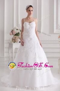 Decent White Tulle and Lace Zipper Wedding Dresses Sleeveless Brush Train Beading and Lace and Appliques