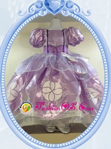 Stylish Scoop Short Sleeves Zipper Floor Length Beading Flower Girl Dress