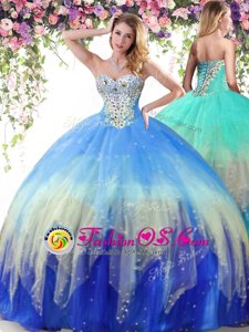 On Sale Sleeveless Beading Lace Up Quinceanera Dresses