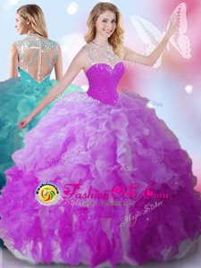 Modern Floor Length Ball Gowns Sleeveless Multi-color Ball Gown Prom Dress Zipper