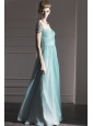 Apple Green Column / Sheath Sweetheart Floor-length Chiffon Beading Prom / Evening Dress