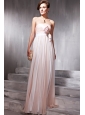 Popular Strapless Floor-length Chiffon Beading Prom / Party Dress