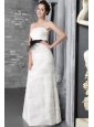 Exclusive Empire Strapless Floor-length Organza Ruffles Wedding Dress