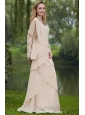 Simple Column Square Floor-length Chiffon Mother of the Bride Dress
