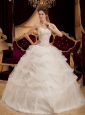 Beautiful Ivory Quinceanera Dress Sweetheart Satin   and Organza Embroidery Ball Gown