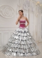 Best Popular Quinceanera Dress Strapless Satin and Taffeta Beading A-line / Princess