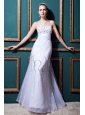 Pretty Column Sweetheart Floor-length Organza Beading  Wedding Dress