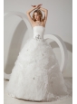 Perfect Ball Gown Strapless Wedding Dress Court Train Tulle Beading