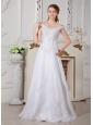 Brand New Wedding Dress A-line Off The Shoulder Appliques Floor-length Organza