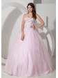 Pretty Baby Pink Sweetheart Quinceanera Dress with Beading