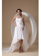 Elegant High-low Sweetheart Prom Dress Taffeta