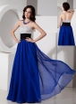 Remarkable Royal Blue Empire Sweetheart Prom Dress Chiffon Beading