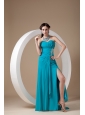 Top Selling Teal  Prom Dress Column Sweetheart Chiffon