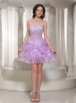 Sexy Beaded Decorate Cocktail Dress With Sweetheart Mini-length Organza