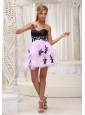 Sweet Custom Made Prom / Cocktail Dress For 2013 Pink Organza With Appliques Mini-length