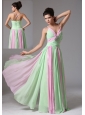 New Haven Connecticut Multi-color Spagetti Straps Ruched Bodice Prom Dress With Beading