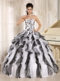 Córdoba City 2013 Multi-color Embroidery Ruffles Quinceanera Gowns With Strapless