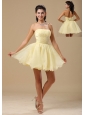 Light Yellow In Annapolis Maryland For Homecoming Dress With Beading and Ruch Bodice