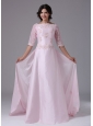 1/2 Sleeves and Appliques For 2013 Mother Of The Bride Dress With Taffeta In Brisbane California