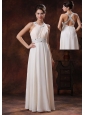Scoop Custom Made Off White Beaded Decorate Waist Prom Celebrity Dress In Page Arizona