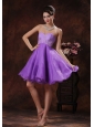 Sweetheart Lavender Cocktail Dress With Appliques Decorate Organza In Mobile Alabama