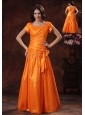 Wear A 2013 New Style Hot Orange Square Mother Of The Bride Dress Gulf Shores Alabama
