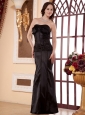 Brown Custom Made For Prom Dress With Floor-length Column